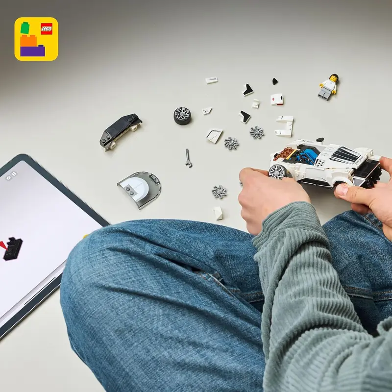 לגו ספיד צ';מפיון מכונית על lego - Bugatti Centodieci 77240