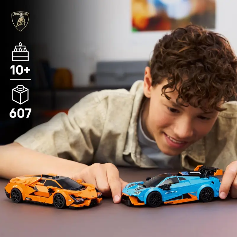 לגו ספיד צ';מפיון מכונית מרוץ lego - Lamborghini Revuelto Hurac?n STO 77238
