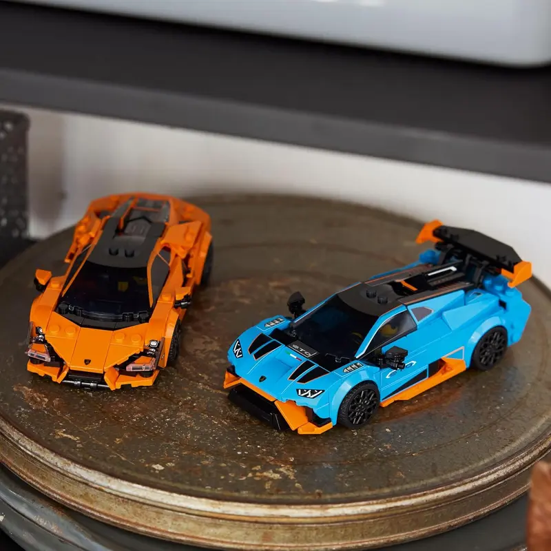 לגו ספיד צ';מפיון מכונית מרוץ lego - Lamborghini Revuelto Hurac?n STO 77238