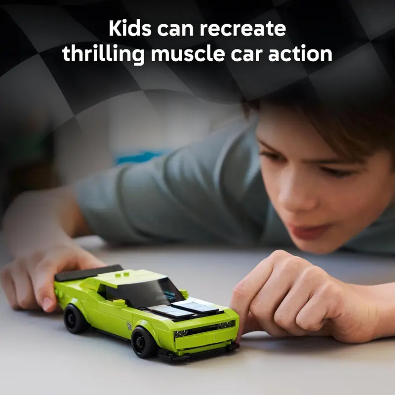 לגו ספיד צ';מפיון מכונית מרוץ lego - Dodge Challenger SRT Hellcat 77237