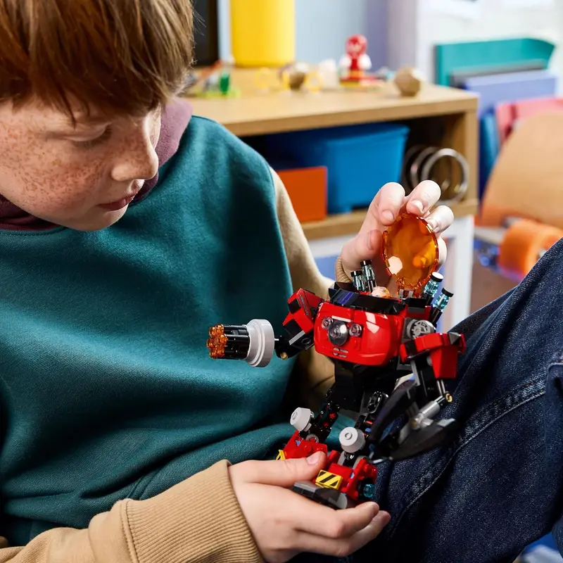 לגו סוניק הקיפוד נאקלס מול רובוט “אג קראשר” של דוקטור אגמן 77005 - Lego