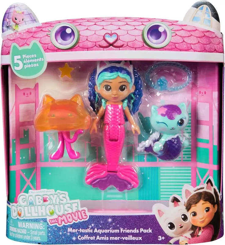 בית הבובות של גבי הסרט סט 3 דמויות - Gabby';s Dollhouse