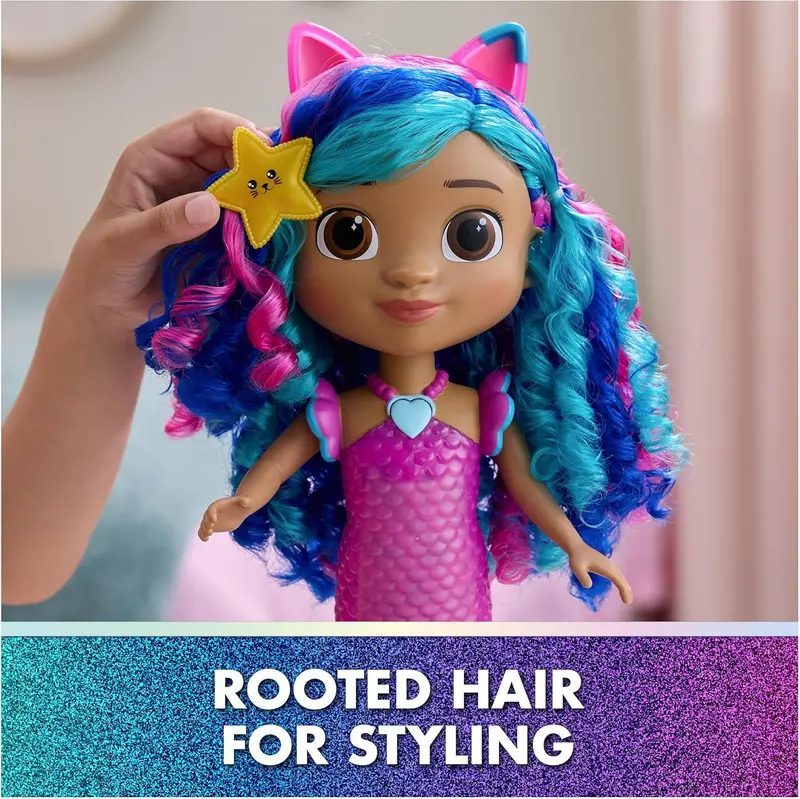 בית הבובות של גבי הסרט בובת גבי בת ים עם אורות וקולות - Gabby';s Dollhouse