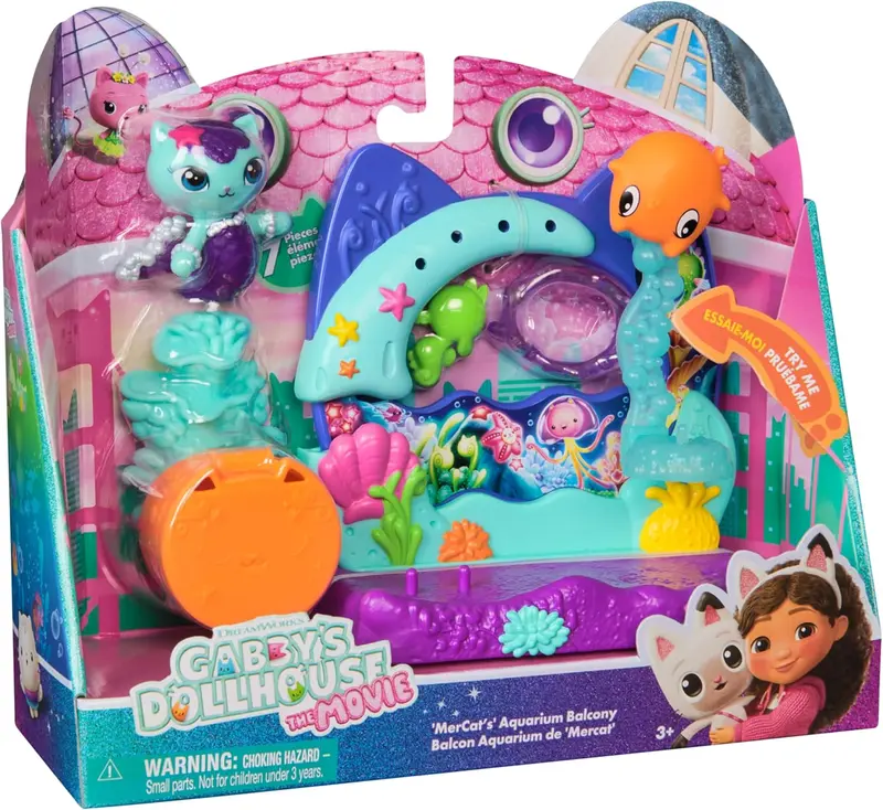 בית הבובות של גבי הסרט מרפסת אקווריום לבית בובות - Gabby';s Dollhouse