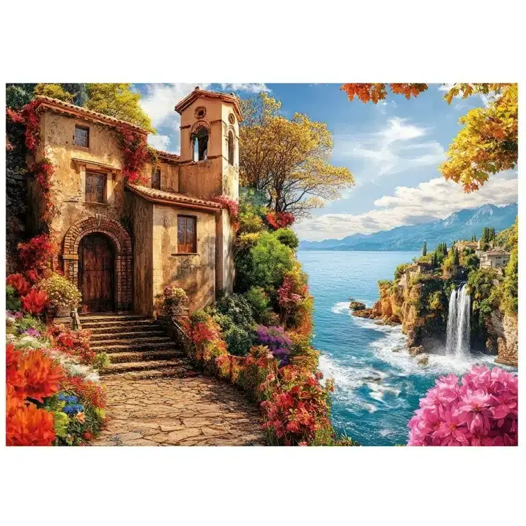 פאזל 500 חלקים - וילה על הים - educa