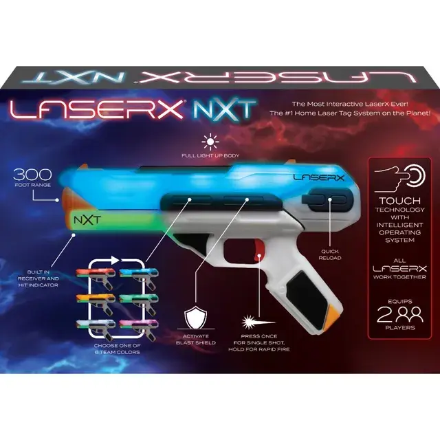 זוג רובי לייזר LASER X NXT ClipToy - LASER X