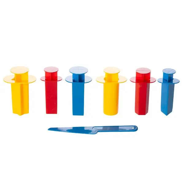 ערכת מזרקים לבניית צורות הנדסיות בתלת מימד - Superkids