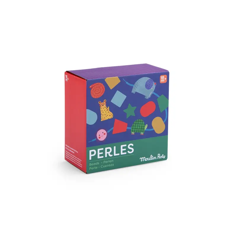 חרוזי עץ להשחלה - Moulin Roty