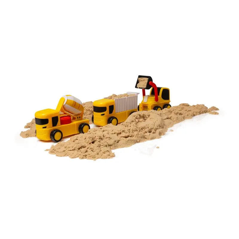 משאיות עבודה מגנטיות מודולאריות – ערכת 52 חלקים – Magnetix Trucks