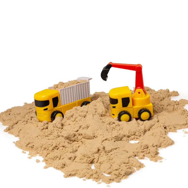 משאיות עבודה מגנטיות מודולאריות – ערכת 52 חלקים – Magnetix Trucks