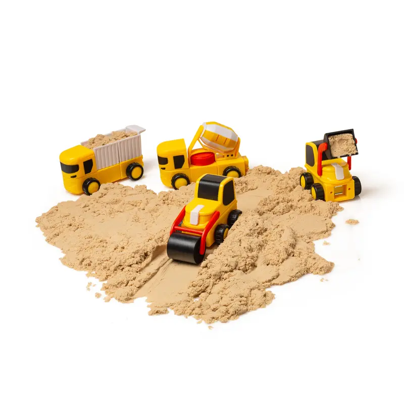 משאיות עבודה מגנטיות מודולאריות – ערכת 52 חלקים – Magnetix Trucks