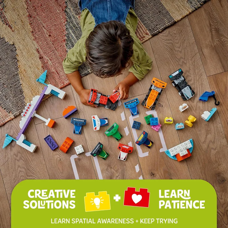 לגו דופלו מכוניות מרוץ ונהגים של צוות פורמולה 1 10445 - Lego