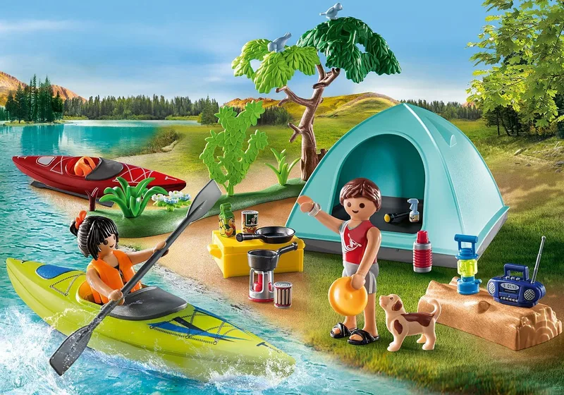 פליימוביל קמפינג עם מדורה 71425 - Playmobil
