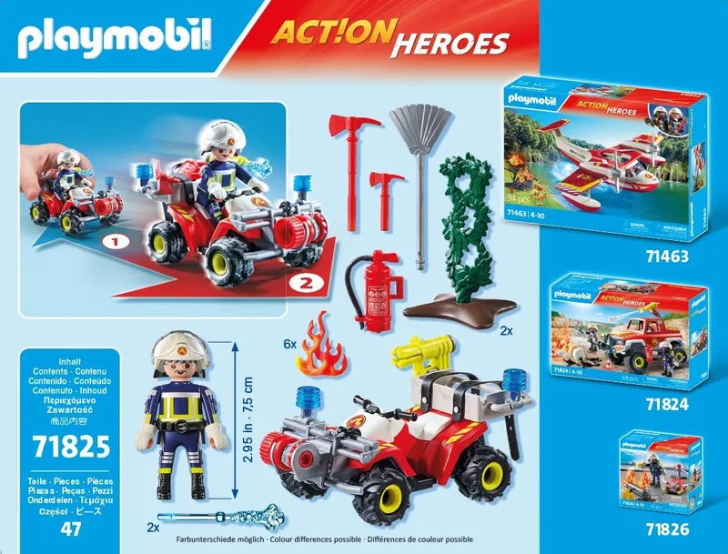 פליימוביל טרקטורון כיבוי אש 71825 - Playmobil