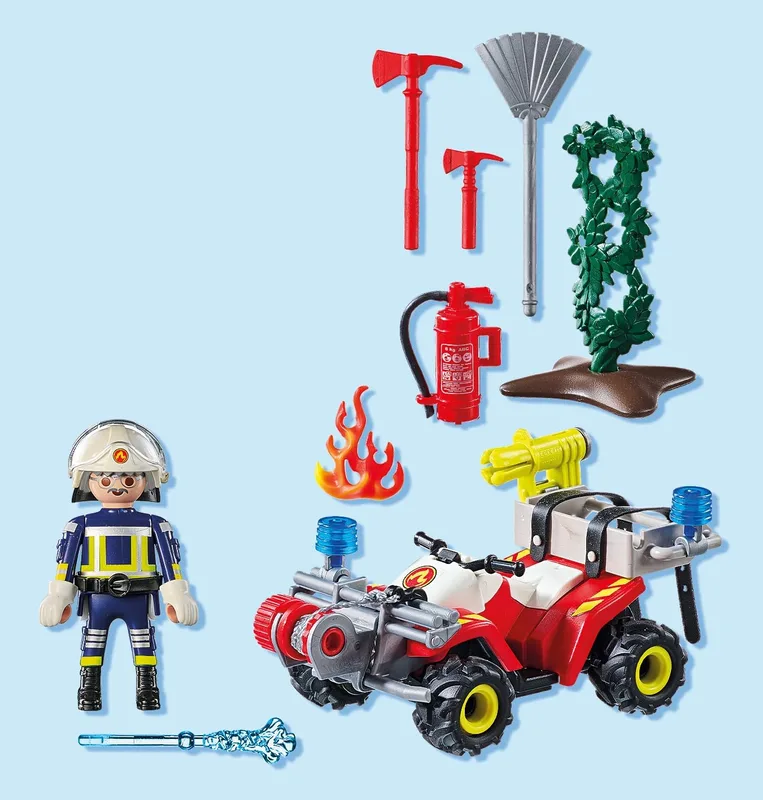 פליימוביל טרקטורון כיבוי אש 71825 - Playmobil