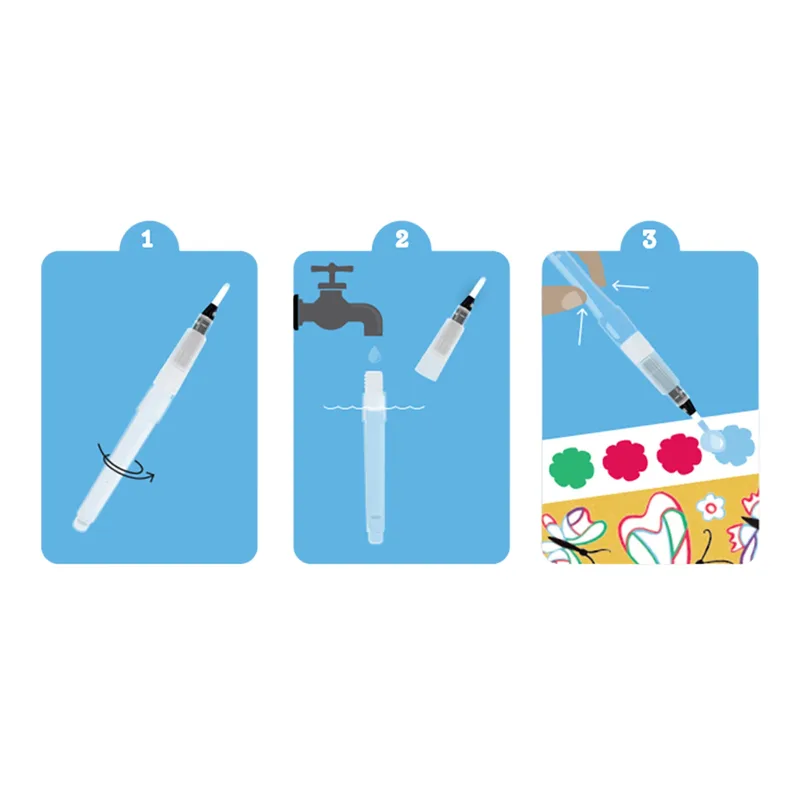 סט צביעה צבעי מים פרפרים ופרחים - Tiger Tribe