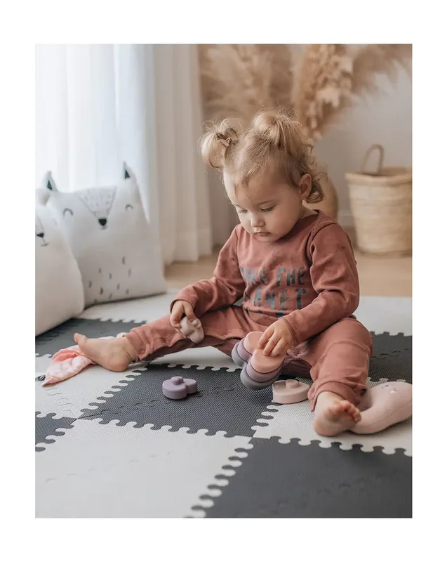 משטח פעילות פאזל מודולרי אפור - Minene