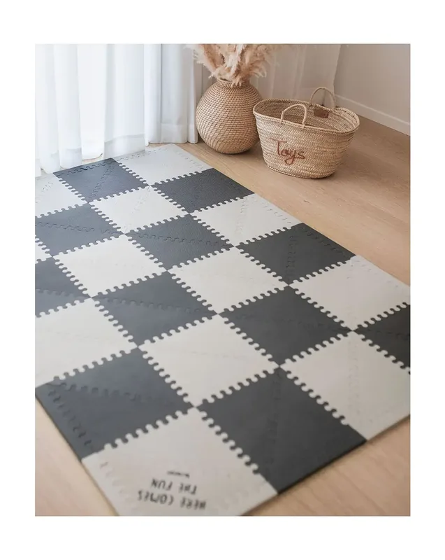 משטח פעילות פאזל מודולרי אפור - Minene