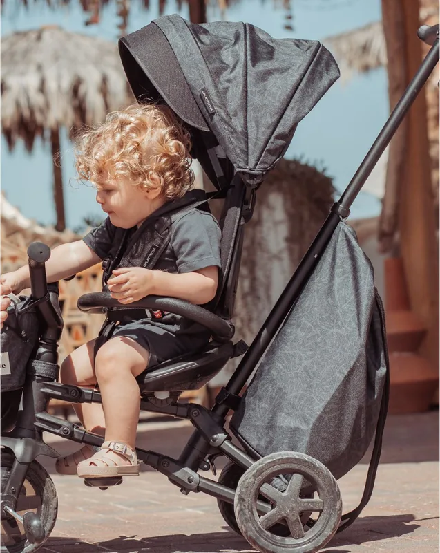 תלת אופן מתקפל 6 ב-1 אפור צרקול - Minene