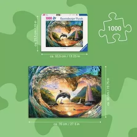 פאזל 1000 חלקים - ספלאש בשקיעה - Ravensburger