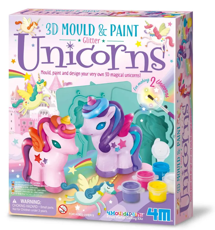 חד קרן מנצנץ – יצירת גבס תלת מימד - 4M