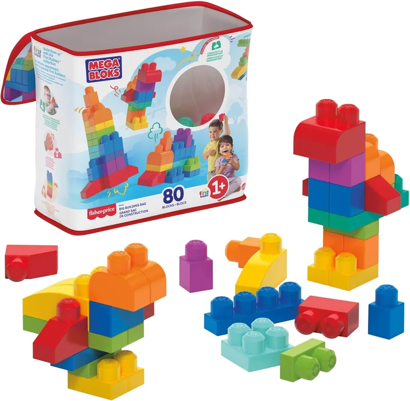 מגה בלוקס 80 חלקים - Fisher-Price Mega Bloks