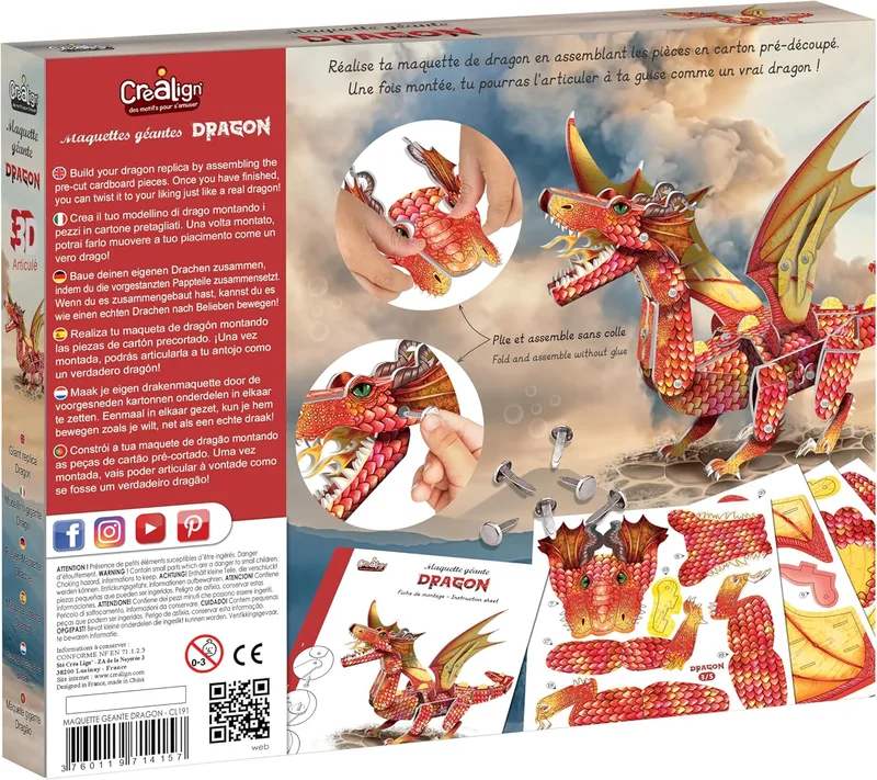 דרקון ענק תלת־ממד – Crealign