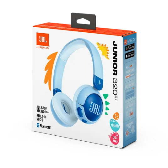 אוזניות קשת אלחוטיות לילדים JR320BT כחול - JBL