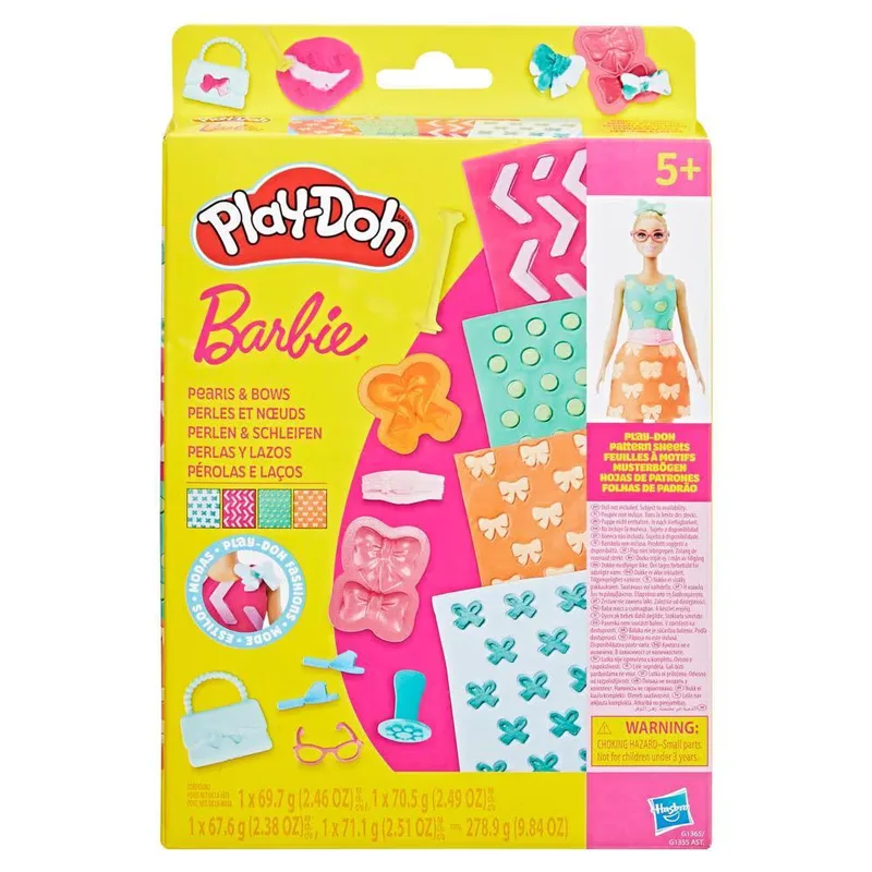 פליידו אביזרים לבובת ברבי פנינים וקשתות - Play-Doh