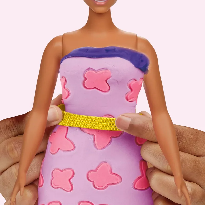 פליידו אביזרים לבובת ברבי נצנצים ואבני חן - Play-Doh
