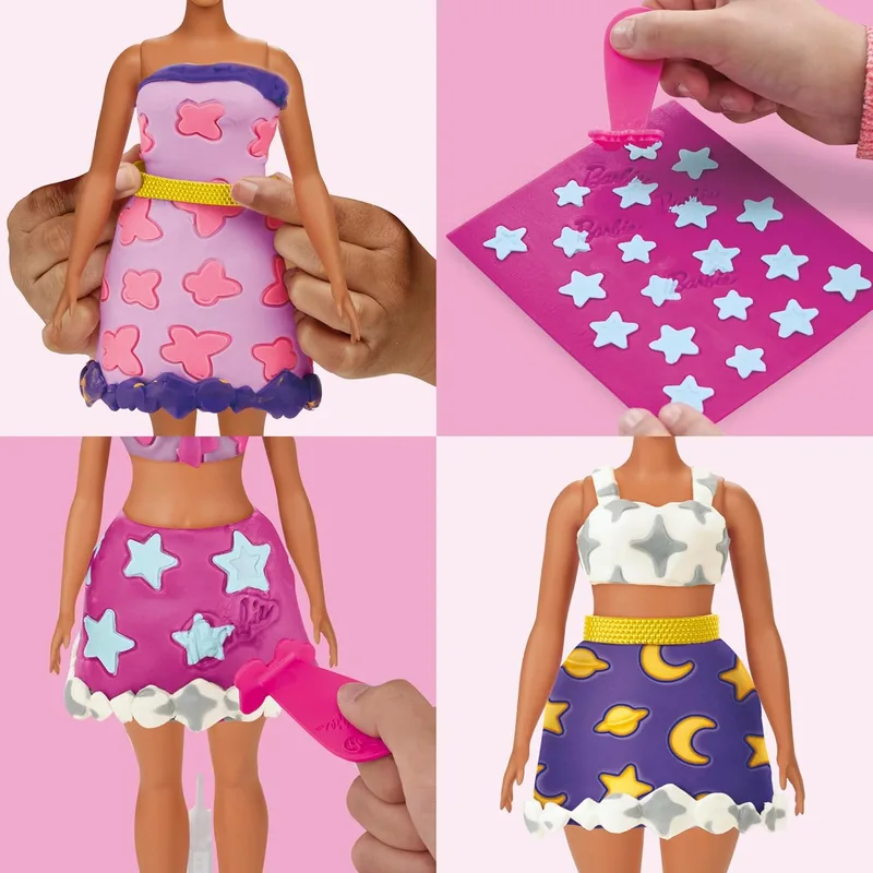 פליידו אביזרים לבובת ברבי נצנצים ואבני חן - Play-Doh