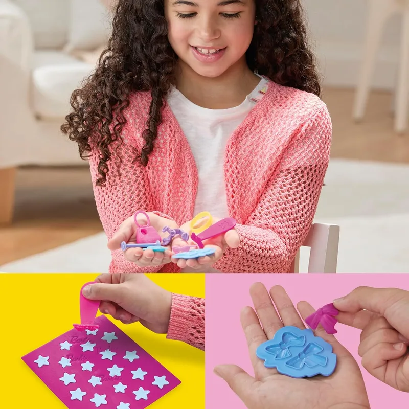 פליידו אביזרים לבובת ברבי נצנצים ואבני חן - Play-Doh