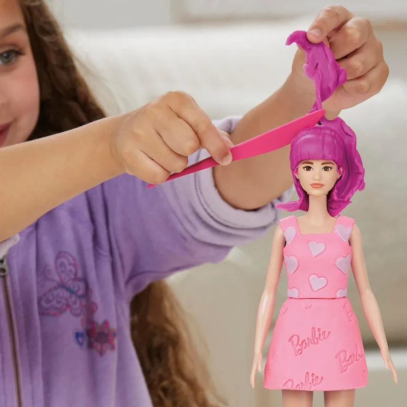 פליידו בובת ברבי אביזרי אופנה לבבות ושיער - Play-Doh