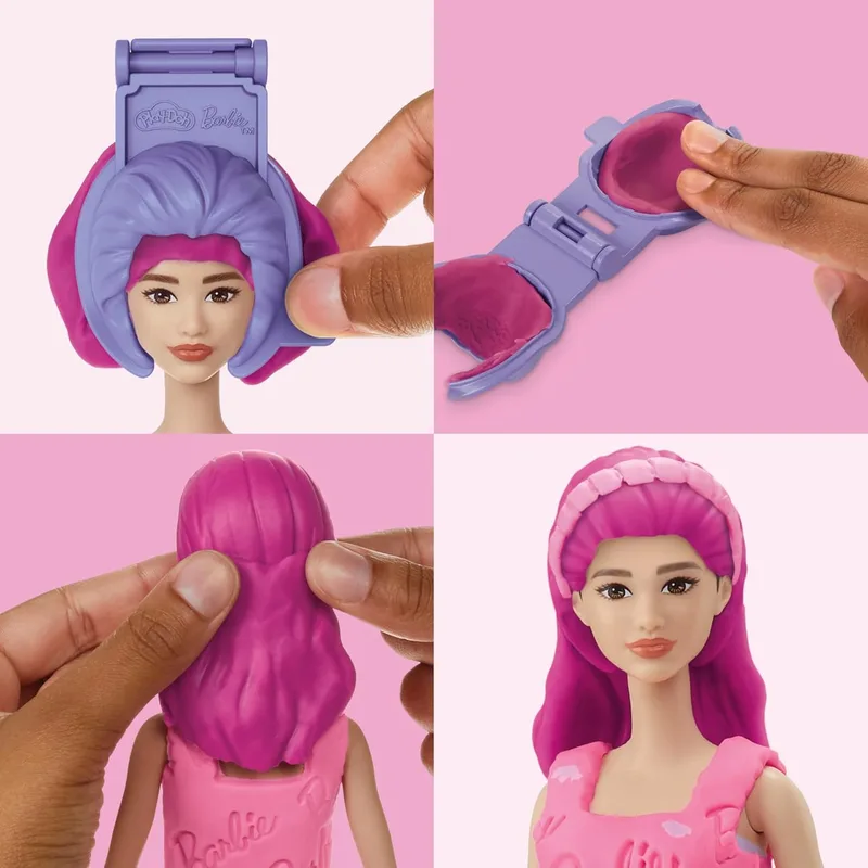 פליידו בובת ברבי אביזרי אופנה לבבות ושיער - Play-Doh