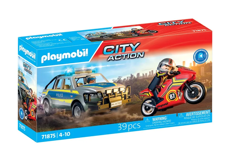 פליימוביל מרדף משטרתי עם טנדר 71875 - Playmobil