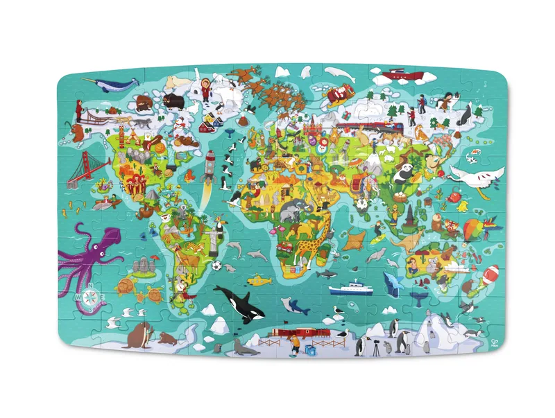 פאזל מפת עולם - HAPE