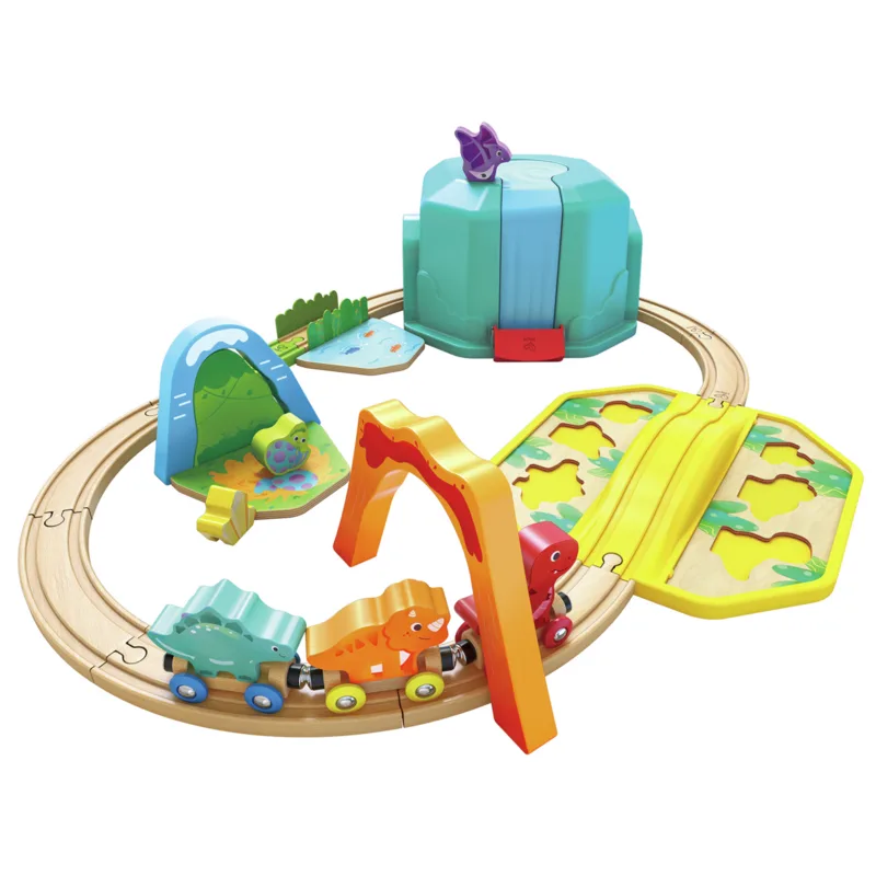 האפה סט רכבת דינוזאורים - Hape