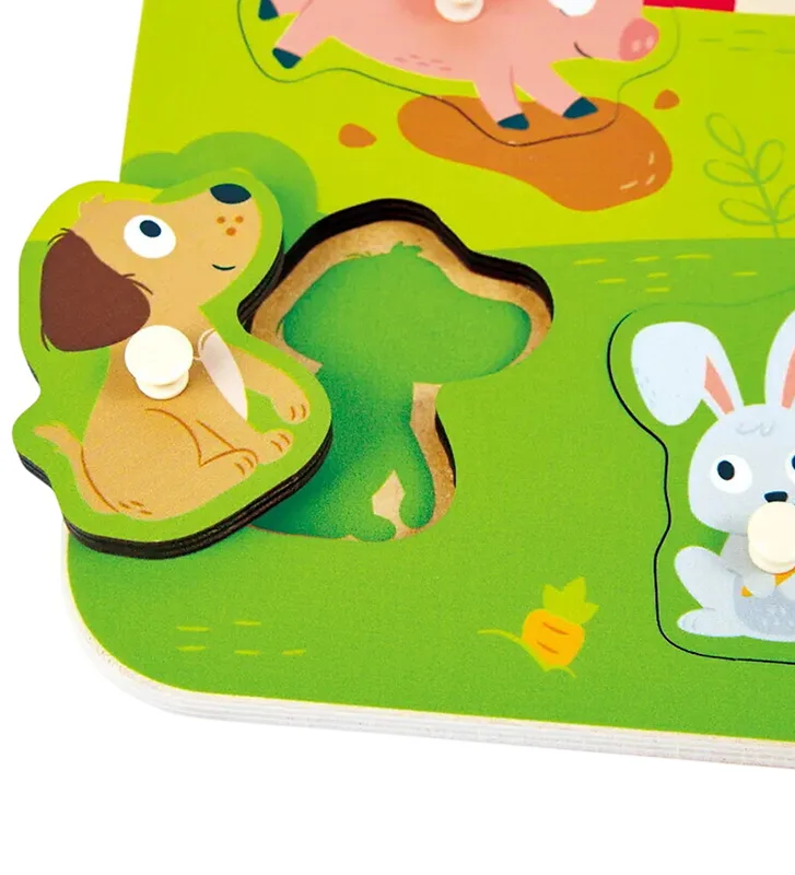 פאזל צורות חווה חקלאית - Hape