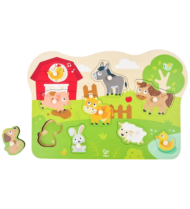 פאזל צורות חווה חקלאית - Hape