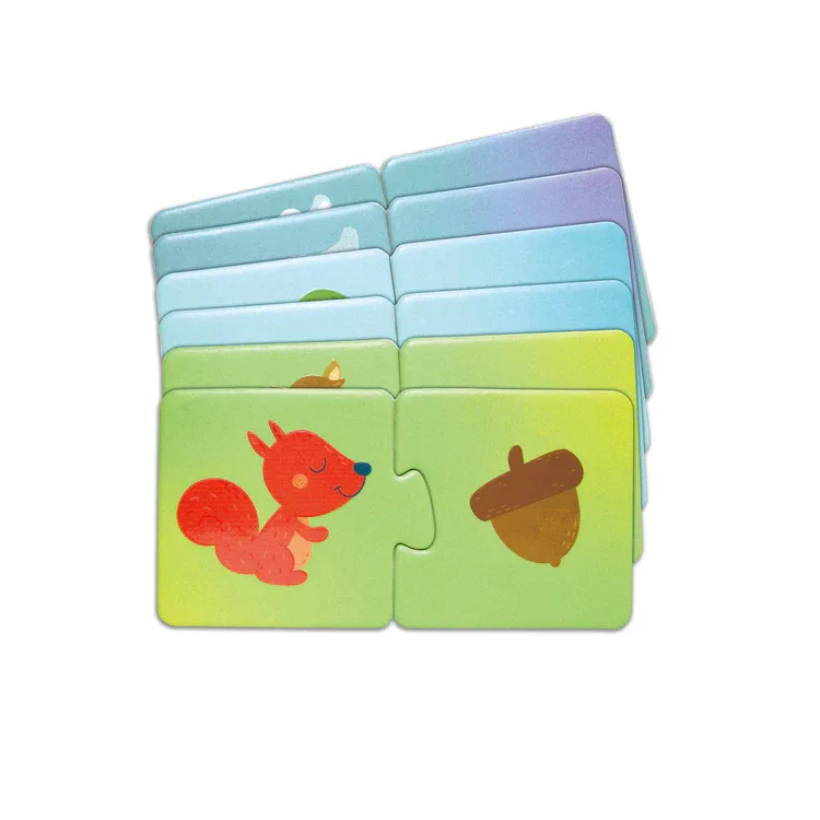 פאזל התאמת חיות ומאכלים - Hape