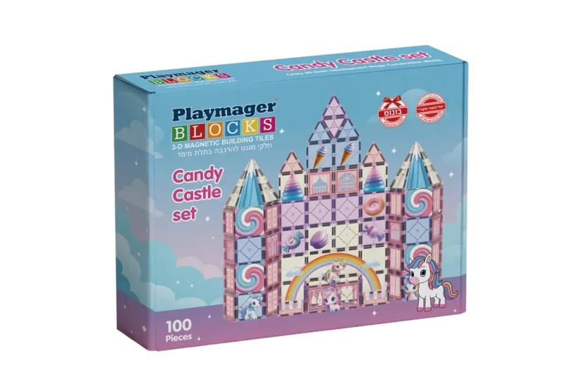 100 חלקים ורוד חד קרן - Playmager