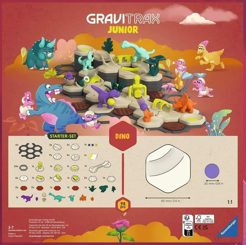 גרביטראקס (Gravitrax) ג';וניור דינוזאור גדול - Ravensburger