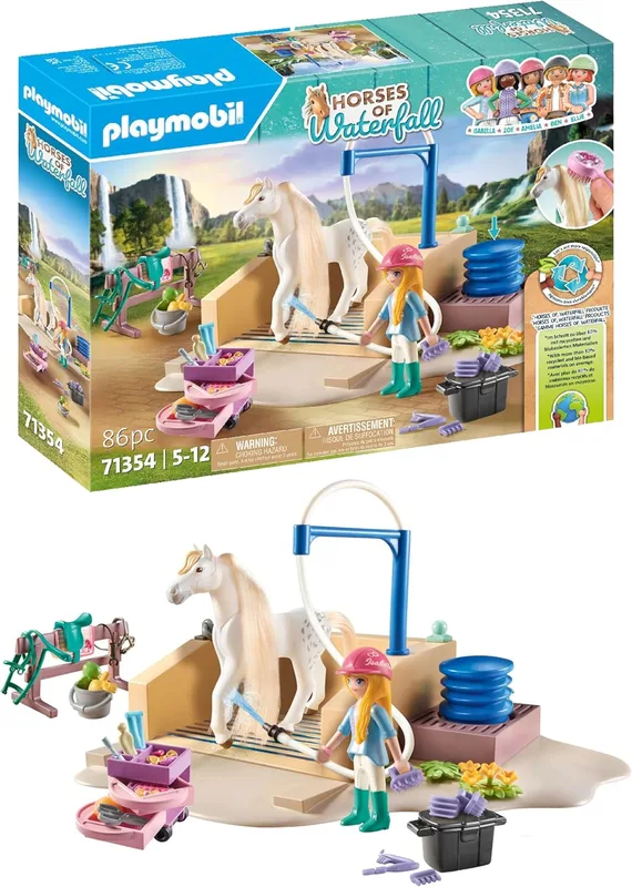 פליימוביל תחנת רחצת סוסים 71354 - Playmobil