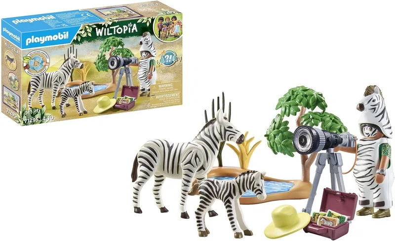 פליימוביל צלם טבע וזברות 71295 - Playmobil