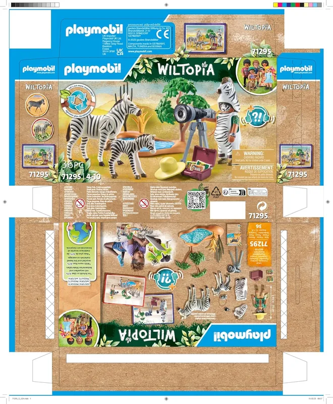 פליימוביל צלם טבע וזברות 71295 - Playmobil