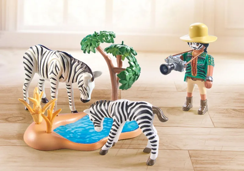 פליימוביל צלם טבע וזברות 71295 - Playmobil