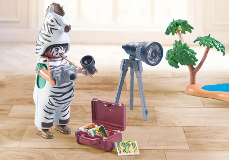 פליימוביל צלם טבע וזברות 71295 - Playmobil