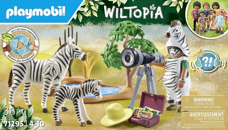 פליימוביל צלם טבע וזברות 71295 - Playmobil