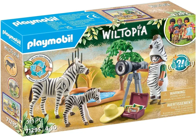 פליימוביל צלם טבע וזברות 71295 - Playmobil