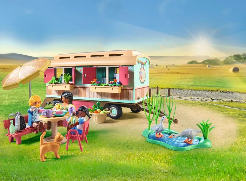 פליימוביל בית קפה על קרון גלגלים 71441 - Playmobil